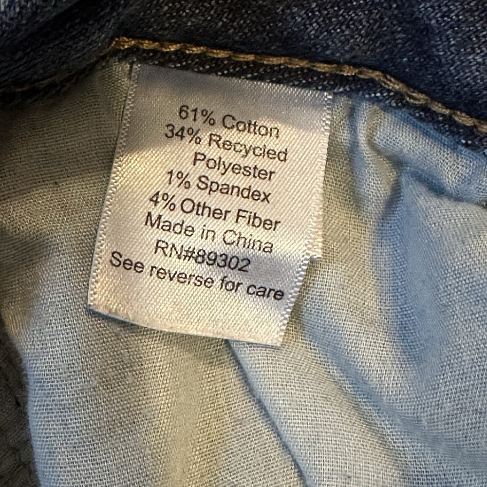 SO Button Fly Flare Leg Jeans Women's Size 9 Med Wash Blue Denim 29x31 Kendrick‎ - Picture 16 of 16
